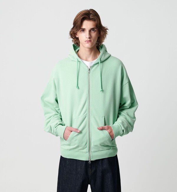 MONKEY TIME「オゾンウォッシュ フレンチテリー フルジップ フーディー」|カーディガン|