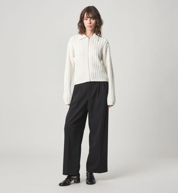 STEVEN ALAN「＜Steven Alan＞コットン ケーブル ジップ カーディガン」|カーディガン|