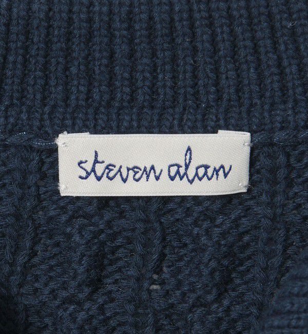 STEVEN ALAN「＜Steven Alan＞コットン ケーブル ジップ カーディガン」|カーディガン|