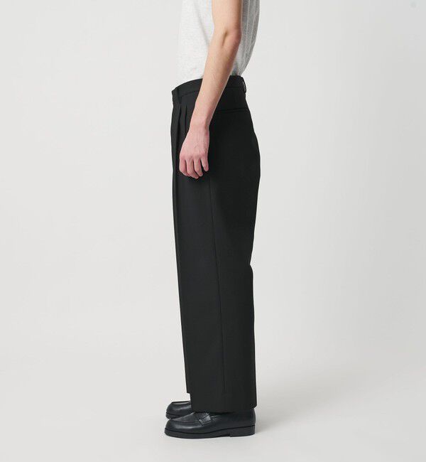 BEAUTY&YOUTH UNITED ARROWS「ダブル T/R 2プリーツ ボリューム スラックス NO.9 ウォッシャブル」|チノ|