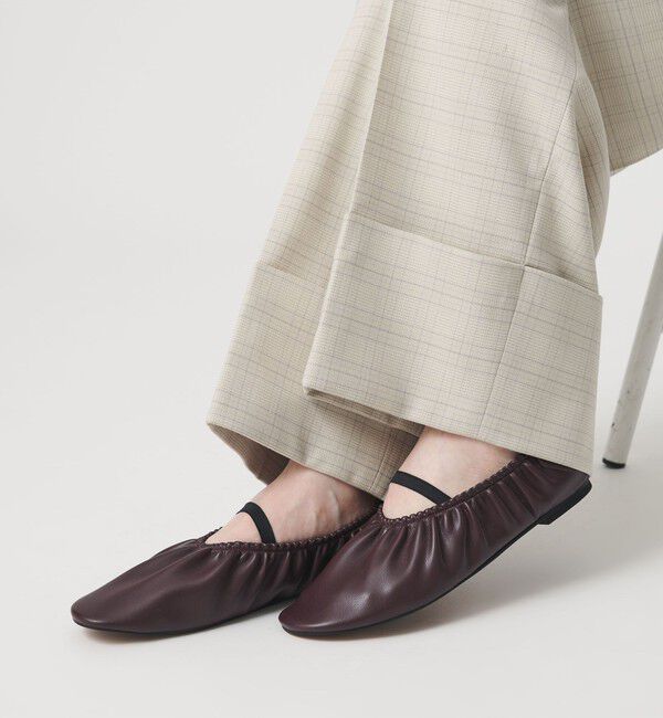 BEAUTY&YOUTH UNITED ARROWS「ギャザー バレエシューズ」|バレエシューズ|