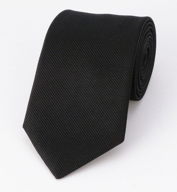 SHIPS「SHIPS: 【フォーマル】 ツイル ブラック ネクタイ」|ネクタイ・蝶ネクタイ|