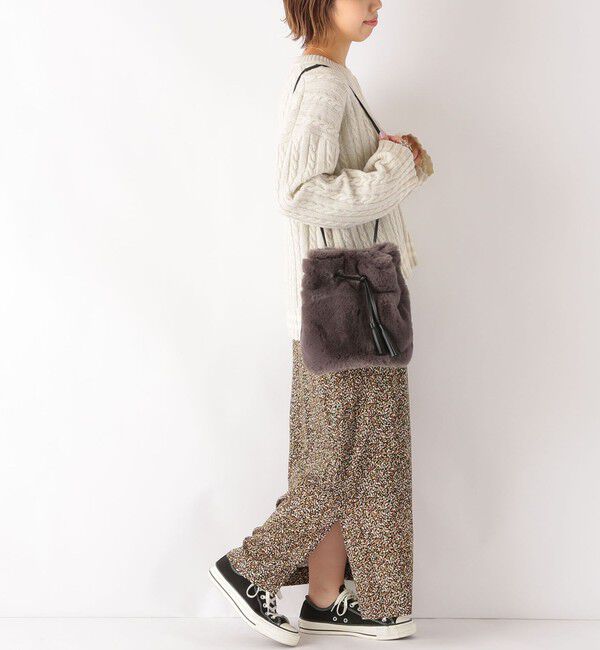 SHIPS any「SHIPS any: ファー巾着バッグ」|その他|