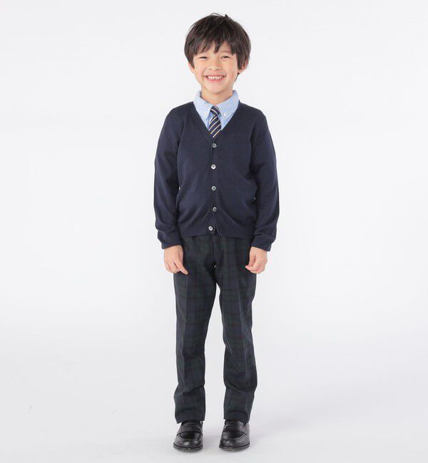 SHIPS KIDS「SHIPS KIDS:100～130cm / 14GG Vネック カーディガン」|カーディガン|