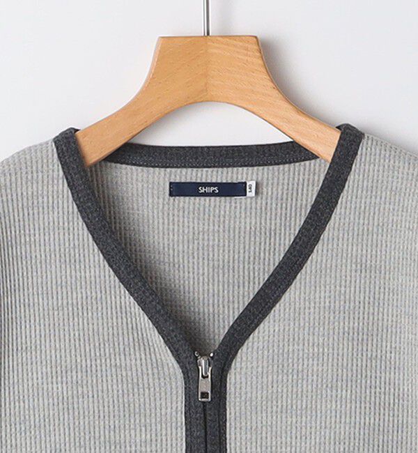 SHIPS KIDS「SHIPS KIDS:140～160cm / ワッフル カーディガン」|カーディガン|