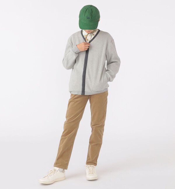 SHIPS KIDS「SHIPS KIDS:140～160cm / ワッフル カーディガン」|カーディガン|