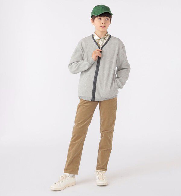 SHIPS KIDS「SHIPS KIDS:140～160cm / ワッフル カーディガン」|カーディガン|