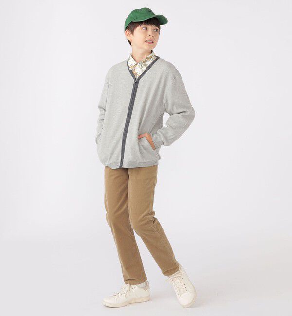 SHIPS KIDS「SHIPS KIDS:140～160cm / ワッフル カーディガン」|カーディガン|