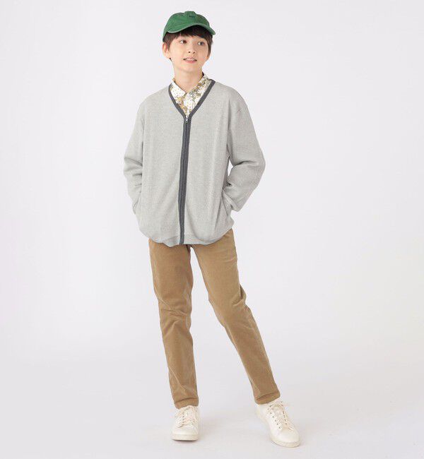 SHIPS KIDS「SHIPS KIDS:140～160cm / ワッフル カーディガン」|カーディガン|