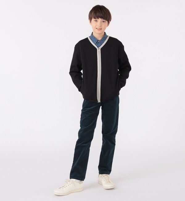 SHIPS KIDS「SHIPS KIDS:140～160cm / ワッフル カーディガン」|カーディガン|