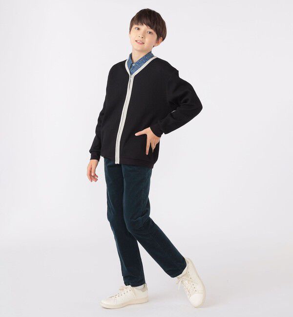 SHIPS KIDS「SHIPS KIDS:140～160cm / ワッフル カーディガン」|カーディガン|