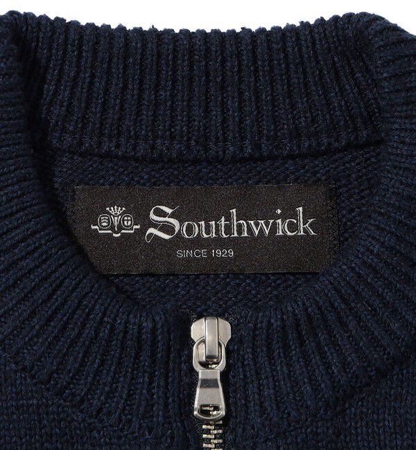SHIPS「Southwick Gate Label: クルーネック ジップアップ カーディガン」|カーディガン|