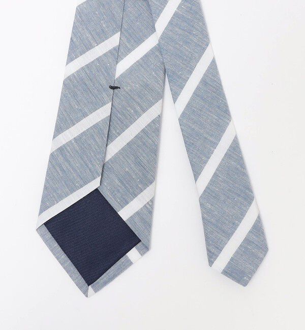 SHIPS「BREUER: リネン コットン メランジ ストライプ ネクタイ」|ネクタイ・蝶ネクタイ|