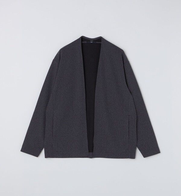 SHIPS「SHIPS:〈手洗い可能〉ドビー メッシュ ノーカラー カーディガン」|カーディガン|