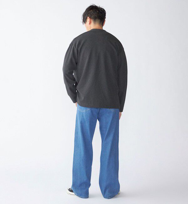 SHIPS「SHIPS:〈手洗い可能〉ドビー メッシュ ノーカラー カーディガン」|カーディガン|