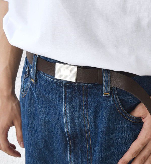 SHIPS any「SHIPS any: スライド バックル フリーサイズ レザー ベルト◇」|ベルト|