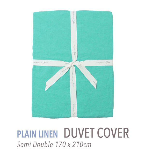 TOMORROWLAND HOME「プレーンリネン 掛布団カバー（セミダブル）」|その他|57 グリーン