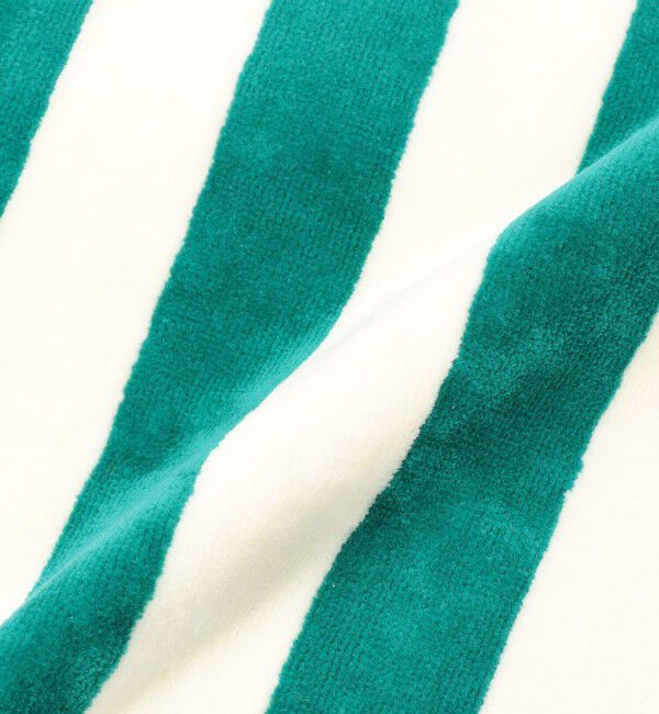 TOMORROWLAND HOME「コットンストライプ ベルベットビーチタオル」|タオル|