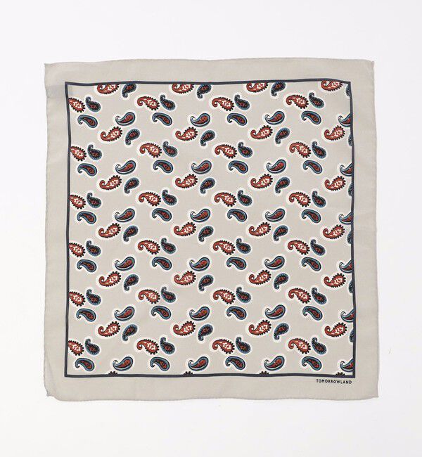 TOMORROWLAND GOODS「TOMORROWLAND MADE IN ITALY ペイズリー シルクポケットチーフ」|バンダナ・スカーフ|