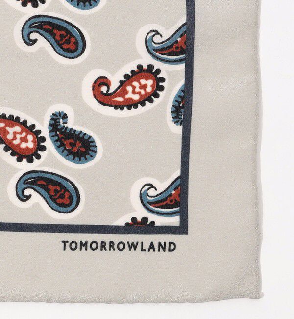 TOMORROWLAND GOODS「TOMORROWLAND MADE IN ITALY ペイズリー シルクポケットチーフ」|バンダナ・スカーフ|