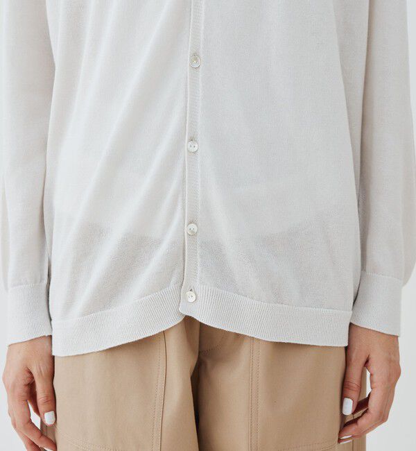 GALERIE VIE「ガーゼコットン Vネックカーディガン」|カーディガン|