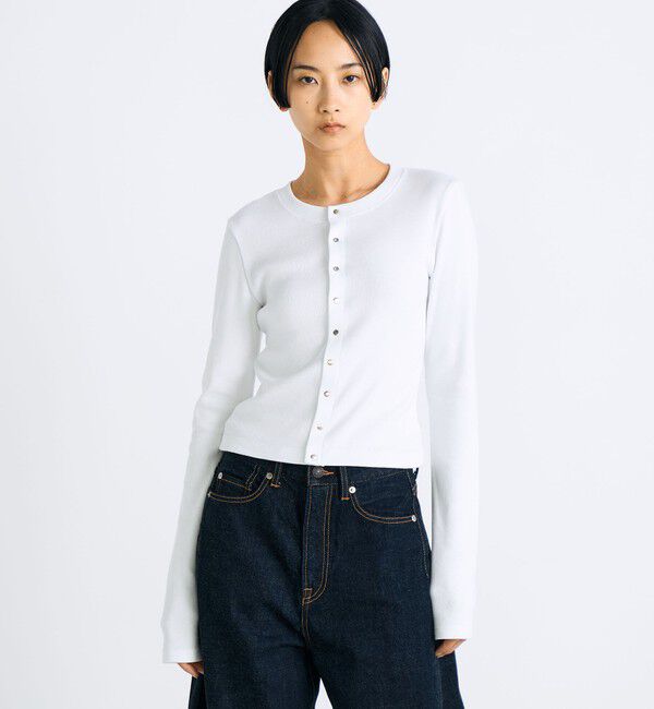 Edition「コットンモダールフライス カーディガン」|カーディガン|