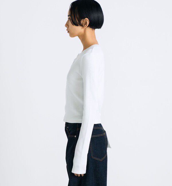 Edition「コットンモダールフライス カーディガン」|カーディガン|