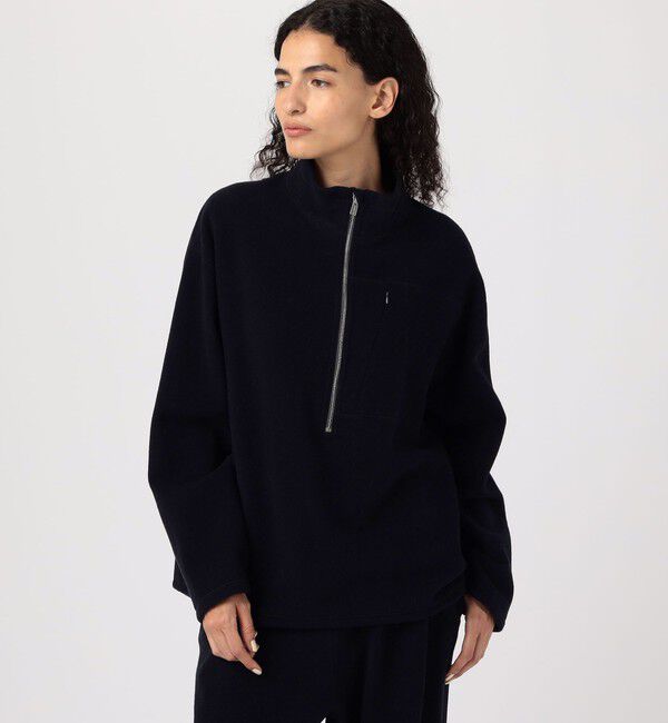 GALERIE VIE「ウールカシミヤフリース ハーフジッププルオーバー」|Tシャツ・カットソー|