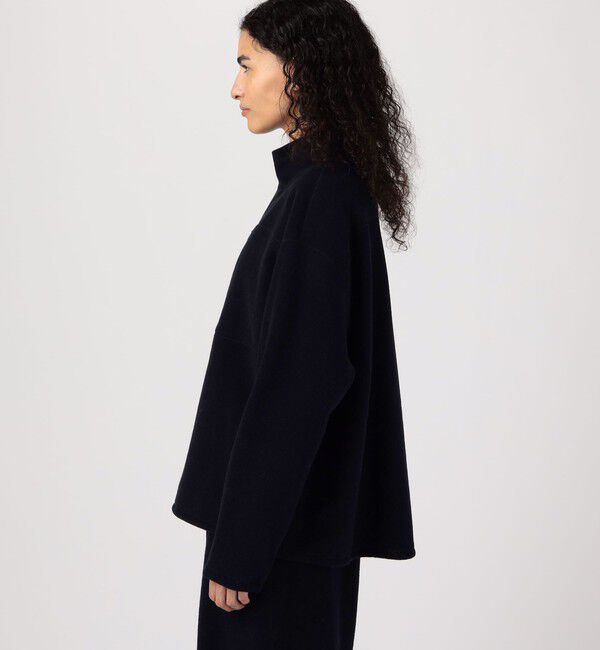 GALERIE VIE「ウールカシミヤフリース ハーフジッププルオーバー」|Tシャツ・カットソー|