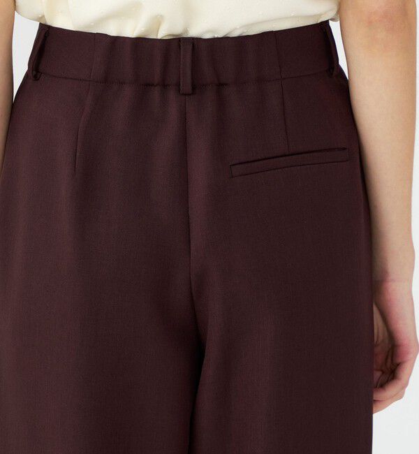 Ballsey「パウダリーストレッチツイル セミワイドパンツ」|その他|