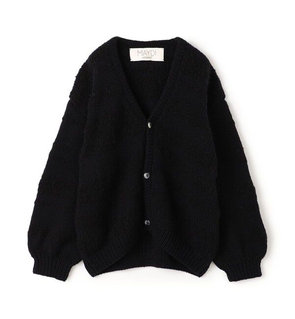 TOMORROWLAND GOODS「MAYDI AROMA Vネックカーディガン」|カーディガン|19 ブラック