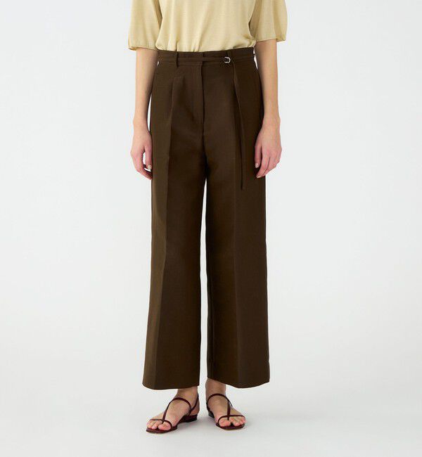 Ballsey「コットンシルクダブルクロス ストレートワイドパンツ」|その他|