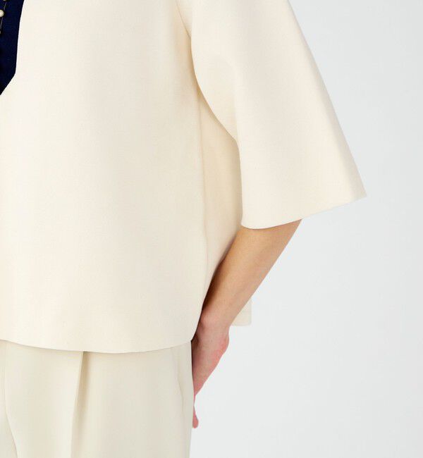 Ballsey「パールコンビ Aラインプルオーバー」|ニット・セーター|