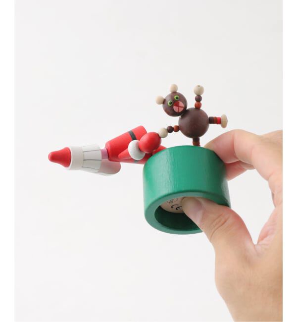 journal standard Furniture「【DETOA/デトア】Wooden Push Up Toy Santa&Teddy Bear　プッシュトイ」|その他|