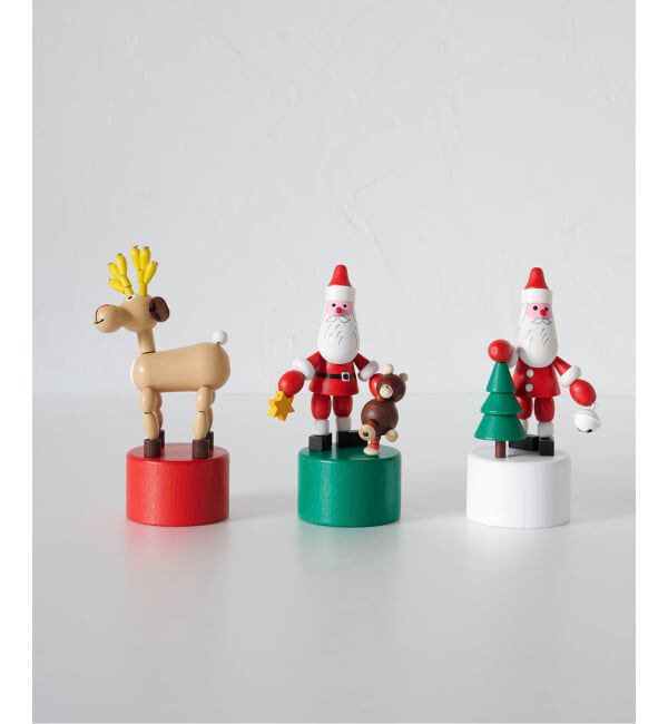 journal standard Furniture「【DETOA/デトア】Wooden Push Up Toy Santa&Teddy Bear　プッシュトイ」|その他|