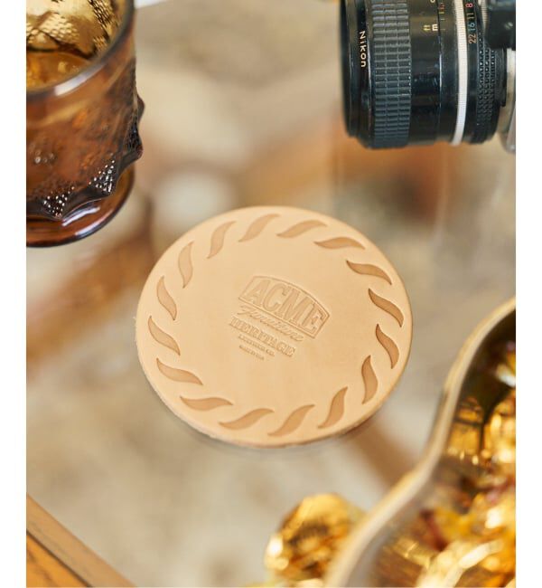 ACME「【HELITAGE LEATHER】ACME別注 LEATHER COASTER　コースター」|食器・キッチングッズ|