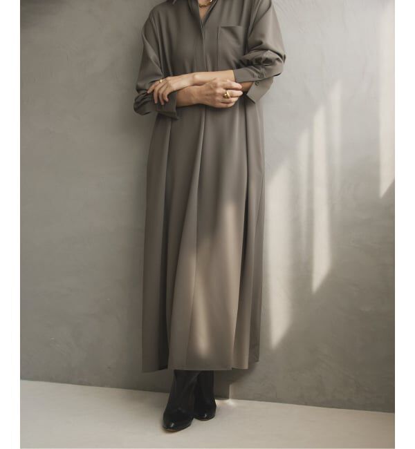 VERMEIL par iena「スキッパーシャツワンピース」|ワンピース|