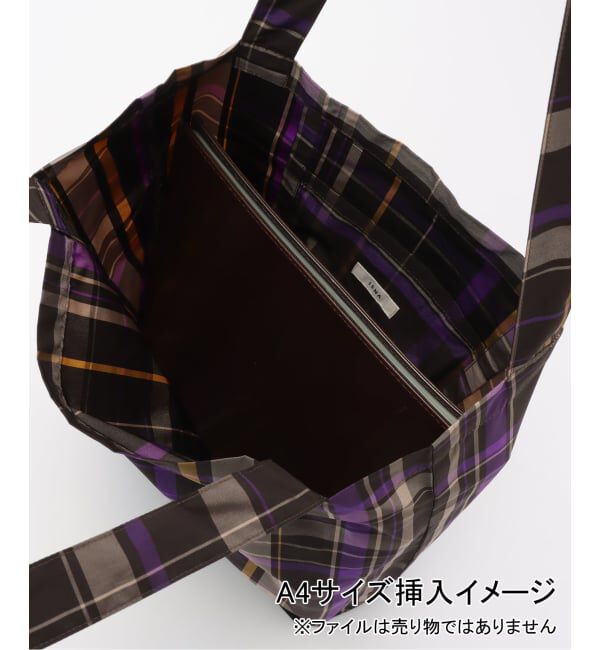 IENA「GRUPPOCINQUEカラーチェックトート」|トートバッグ|