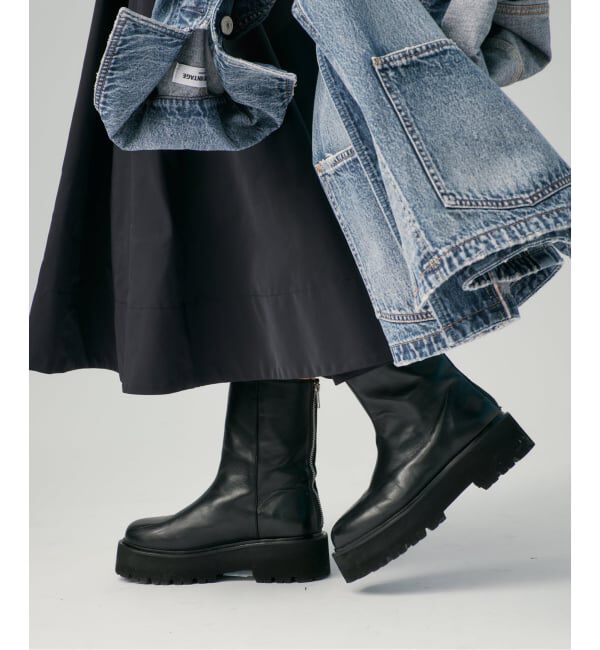 VERMEIL par iena「《追加2》CAMINANDO カミナンド 別注 ウシロZIPブーツ」|ショートブーツ|