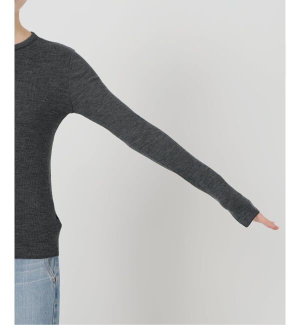 IENA LA BOUCLE「IENA LA BOUCLE ウールテレコカーディガン」|カーディガン|