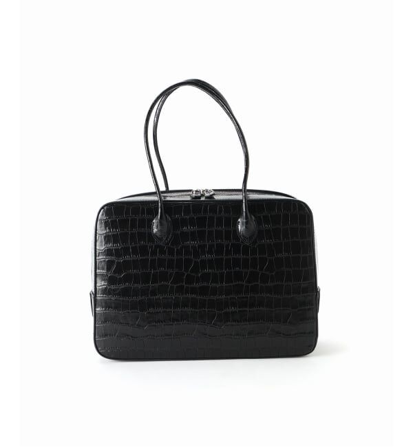 VERMEIL par iena「MAISON CANAU メゾン カナウ ボックスボストンL別注クロコ型押し」|トートバッグ|