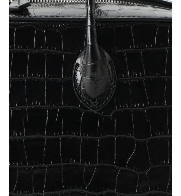 VERMEIL par iena「MAISON CANAU メゾン カナウ ボックスボストンL別注クロコ型押し」|トートバッグ|