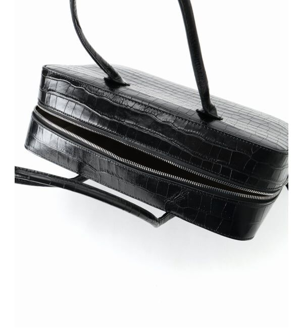 VERMEIL par iena「MAISON CANAU メゾン カナウ ボックスボストンL別注クロコ型押し」|トートバッグ|