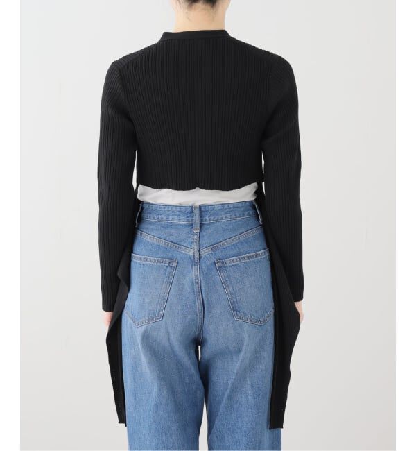 IENA LA BOUCLE「Venit/ヴェニット アセテートコットンリブニットカーディガン VEK-7607-A」|カーディガン|