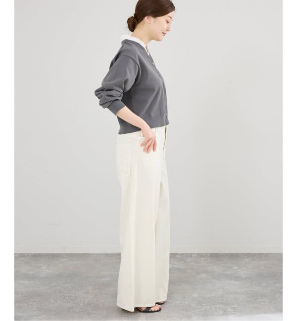 IENA「ウォッシャブル 2WAYフリルニットカーディガン」|カーディガン|