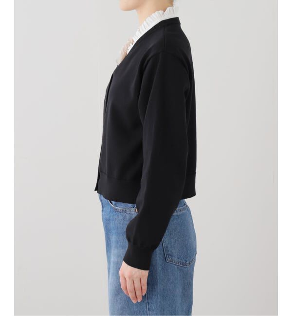 IENA「ウォッシャブル 2WAYフリルニットカーディガン」|カーディガン|