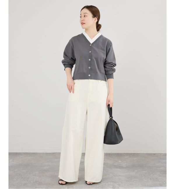 IENA「ウォッシャブル 2WAYフリルニットカーディガン」|カーディガン|