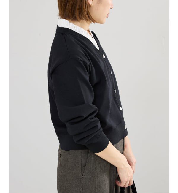 IENA「ウォッシャブル 2WAYフリルニットカーディガン」|カーディガン|