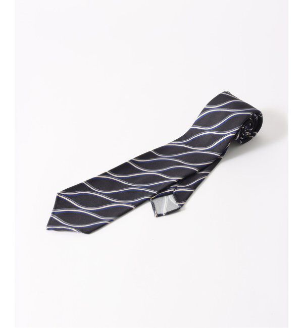 EDIFICE「Holliday & Brown(ホリデー & ブラウン) Ex.ウェーブモチーフプリント OA141/1」|ネクタイ・蝶ネクタイ|