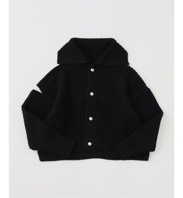 PULP「SULVAM / サルバム セーラーカラーニット / MW-K06-850」|カーディガン|ブラック